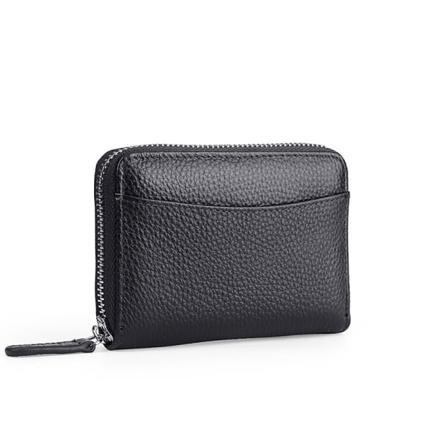 Kredittkortholder Trekkspilllommebok SVART black