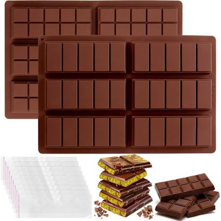Chokoladebarform Dyb, Tyk Silikon Chokoladebarform til Fyldte Barer, Knafeh Pistacie Chokoladebar Bryd Fra Hinanden Slikbar Mo