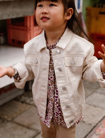 Daily 7 Twill Jacket - Cream - 110