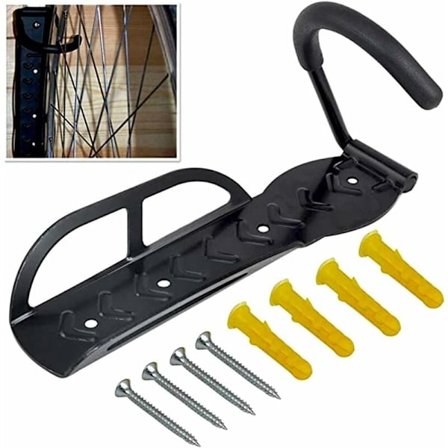 Metallipyöräteline Musta Seinäkiinnitettävä Pyöräteline Pyörän Seinäkiinnike