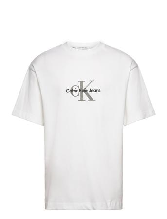Archival Monologo Tee Tops T-shirts Short-sleeved White Calvin Klein Jeans