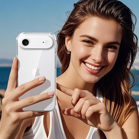 iPhone 17 Air Floveme Skal med Kepsfunktion - Skyddar Skärm & Kamera