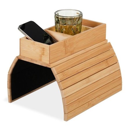 Soffbricka i bambu med 3 fack