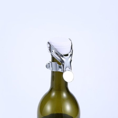 Champagnekorkförslutare 4 Stycken Mousserande Vin Rostfritt Stål Champagneförslutare med Inbyggd Pres