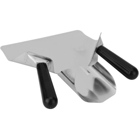 Popcorn-ske "French Fries Shove-l" - Hjemmepopcorn-ske i Rustfrit Stål - Chips-posefylder (Størrelse: Dobbelt Håndtag)