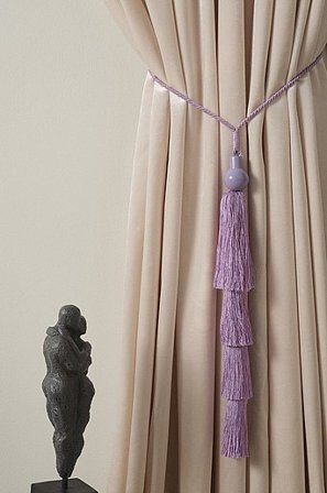 Jotex - Opaska Zfrędzlami Do Zasłon, 1sztuka Fioletowa orchidea - NURU - Kup Wiązanie do zasłony firmy Jotex