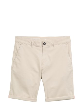 Slim Chino Shorts Cream Tom Tailor