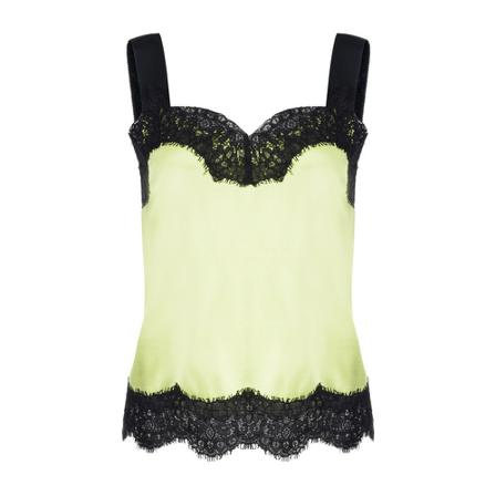 Pinko, Top of Satin Stretch and Pizzo article n. 1G12Wmy 443 Zwart, Dames, Maat:S