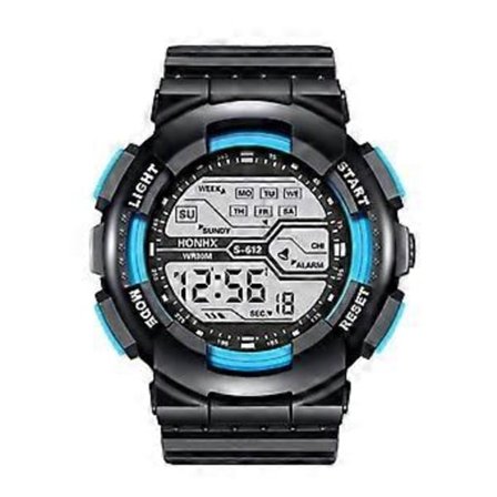 Trendikäs LCD-digitaalinen sekuntikello päivämäärällä miesten urheilukello - Trendikäs miesten urheilukello digitaalisella näytöllä YE