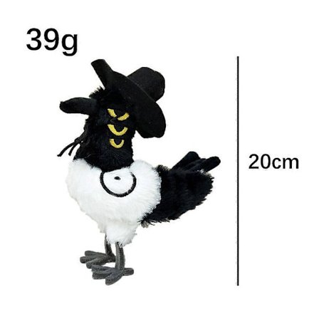 Kpop Demon Hunters Fågel Tiger Plyschleksak Docka Svart och vit fågel Black and white bird 20cm