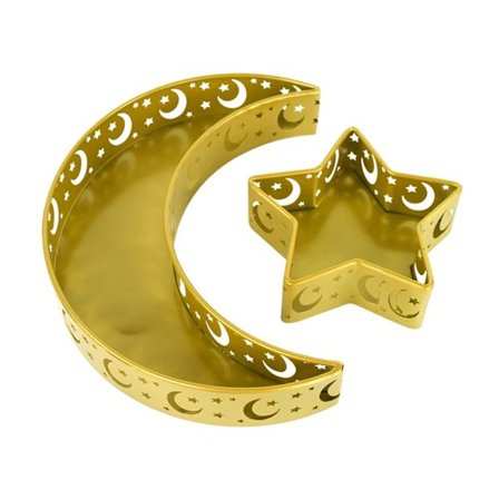 Eid Mubarak Brickfatall Set Serveringsfat GULD STIL 1 SET