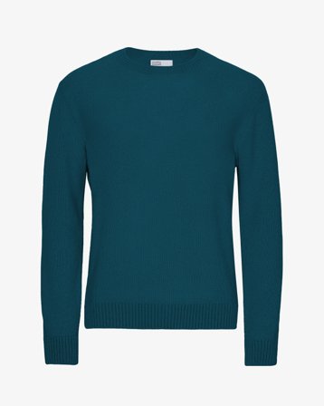 Classic Merino Wool Crew - Ocean Green XL