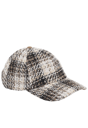 Upfront ABEL Checked Baseball Cap Kepsar Herr Svart ONESIZE
