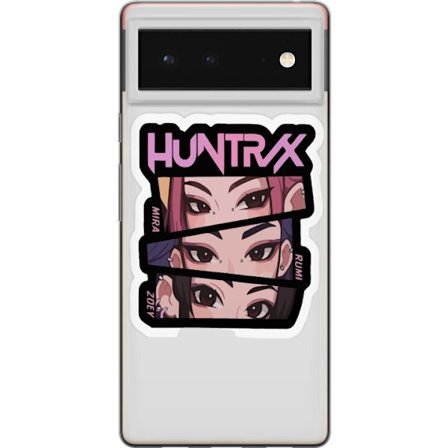 Yhteensopiva Puhelinkuori Google Pixel 6 K-pop-inspiroitunut futuristinen tyttöryhmä neonvaloissa ja kosminen sci-fi-kohtaus