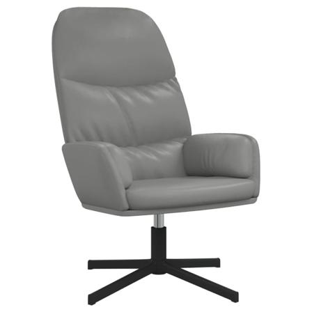 Vidaxl Reclinerfåtölj Mörkgrå Konstläder Grå
