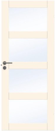 Swedoor Unique GW 04L Innerdörr vit (S 0502-Y) 625x1940 mm, Dörrar