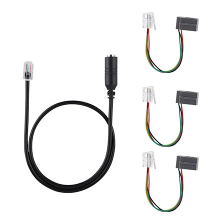 3,5 mm smarttelefon headset-grensesnitt til RJ9/RJ10 headset kontortelefon adapterkabel