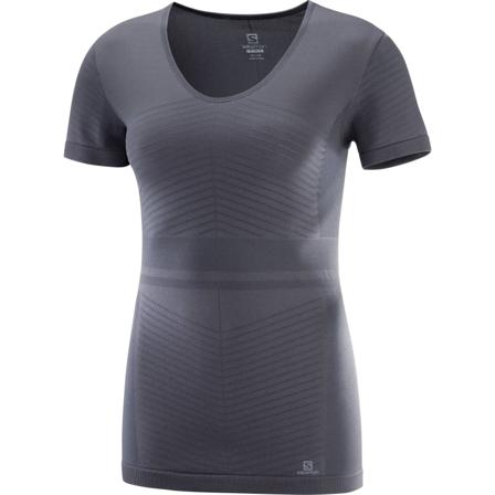 Salomon Women's Elevate Move'on SS Tee Women Short sleeved fitness sweater Grey M