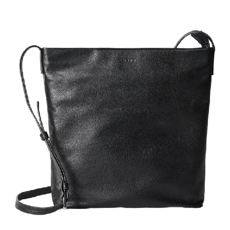 Wera Axelremsväska i skinn NILE Handväskor Dam Svart ONESIZE