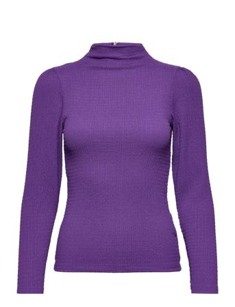 Slfbea Ls Top B Purple Selected Femme