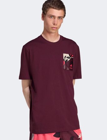adidas Performance Mer Sp Tee M - Burgundy - XL