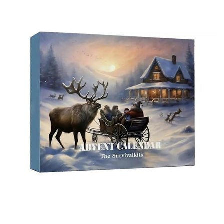 Adventskalender med overlevelsesutstyr for menn - Overlevelsesverktøy Adventskalender (FMY)