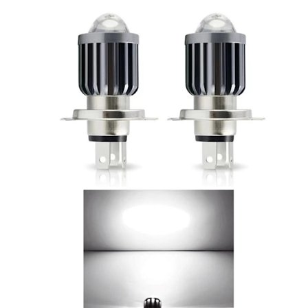 LED-lampa för bil bakljus bromsljus Hög ljusstyrka energisparande för motorcykel scooter H4 Vit