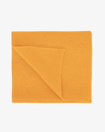 Merino Wool Scarf - Burned Yellow - Female - One Size
