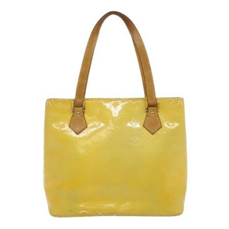 Louis Vuitton Vintage, Yellow Leather Louis Vuitton Houston Geel, Dames, Maat:ONE Size