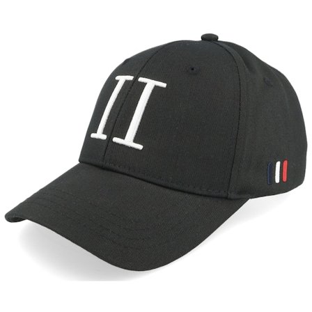 Les Deux - Svart adjustable Keps - Encore Organic Baseball Cap Black/White Adjustable @ Hatstore