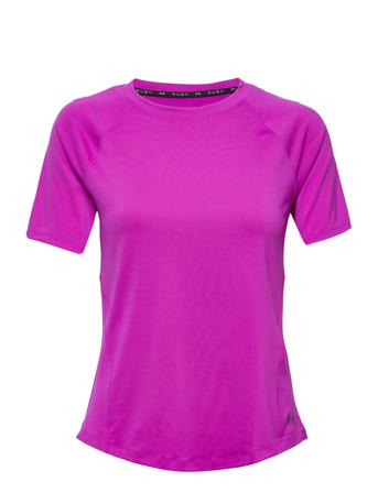 Ua Rush Ss T-shirt Top Lilla Under Armour