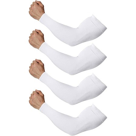 Kjølende armbeskyttere for menn og kvinner – Tatoveringsdekning og sportsarm for basketball, golf og fotball (4 par)