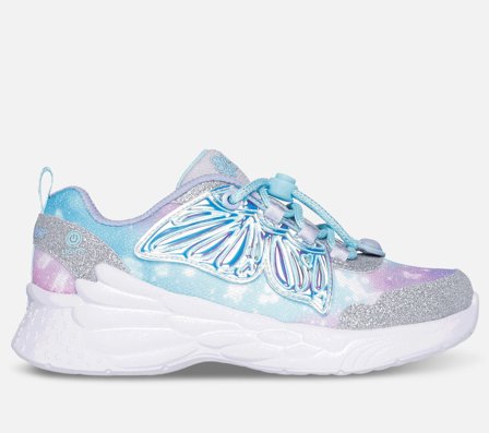 Skechers, Dream Racer Wing Brites, 29, Sølv, Pige
