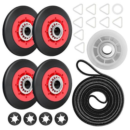 4392067 Tørketrommel Reparasjonssett for , , , Tørketrommel Inkluderer WPW10314173 Trommelrulle (FMY)