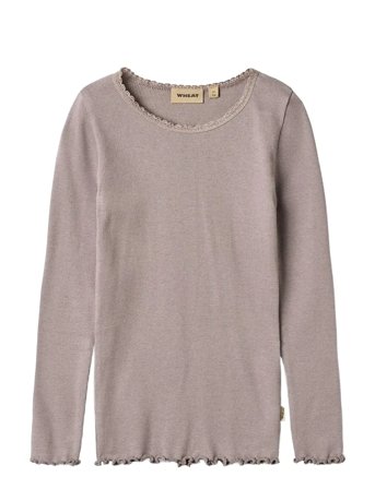 Wheat Rib T-Shirt L/S Reese - Purple - 110