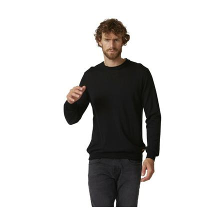 Baldessarini Round-neck Strik Sort, Herre Strik