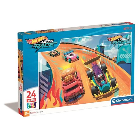 Hot Wheels Brannbilbane 24-brikkers Maxi Puslespill