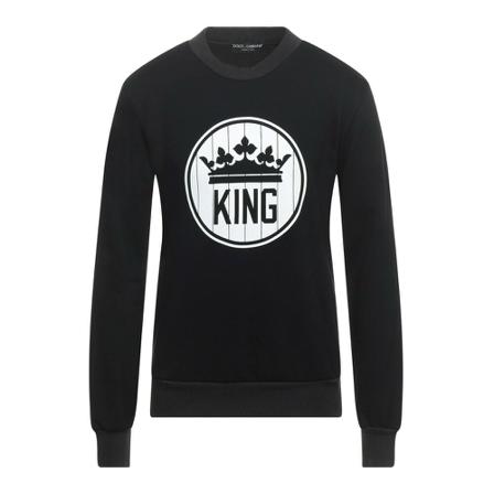 Dolce & Gabbana, Sweatshirts Zwart, Heren, Maat:M