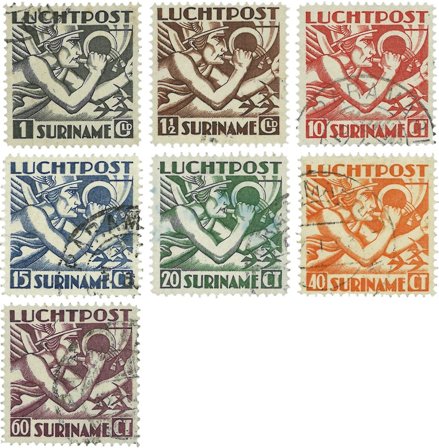 Suriname 1930 - NVPH LP1/7 - Stemplet