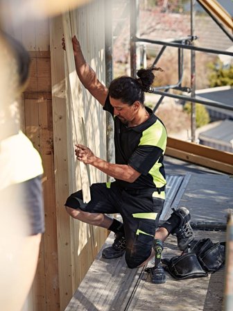 Fristads Herr Shorts 2562 STFP, Svart/Neongul