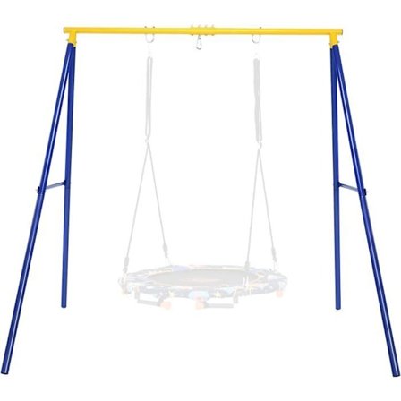 COSTWAY 200 KG Last A-formad gungställning för barn med 2 fixeringsmetoder Ankare 194x180x180cm