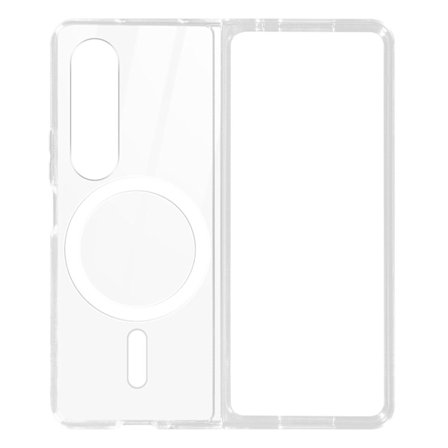 MagSafe-deksel for Galaxy Z Fold 4, Hardt, Crystal Mag-serien, Transparent