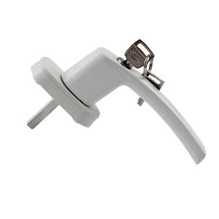 Hvit vindushåndtak - låsbare vindushåndtak - Barnesikring - Wi