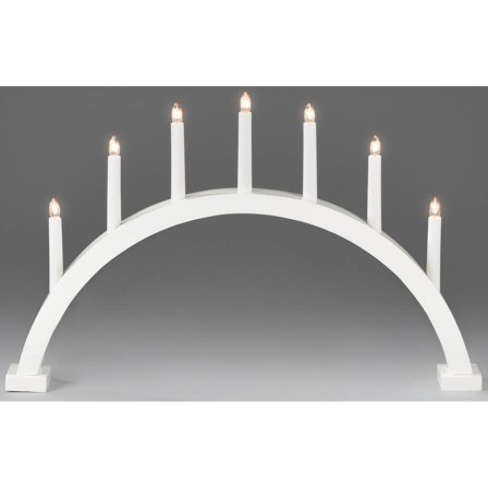 Konstsmide - Adventstake Elljusstake båge 7 ljus Hvit
