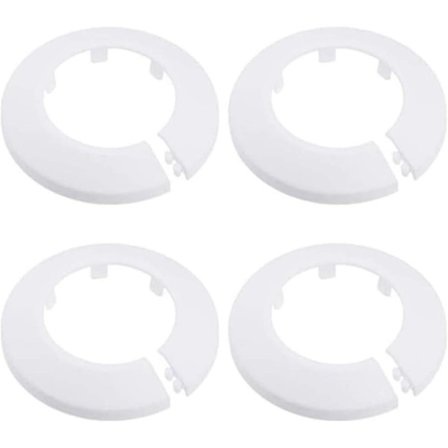 4 st väggfläns yttre diameter fläns enkel installation plast radiator escutcheon vattenrör avloppsrör täckkrage väggrör täckdekoration Pi
