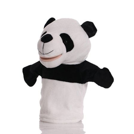 Plush hånddukke, tegneserie dyrehånddukke, dukke med bevegelig munn, barnehage foreldre-barn interaksjonsguide