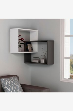 Homitis - Vägghylla Ring - Grå - Vägghyllor - Från Homeroom