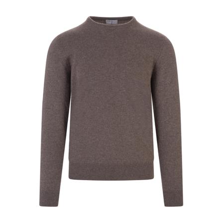 Fedeli - Stickade Tröjor - Brun - Herr - Storlek: 5xl, Herr, Storlek: 5XL