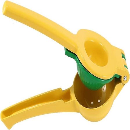 Sitronpresse, 2-i-1 Premiumkvalitet Metall Sitron Appelsin Lime Sitrus Håndpresse Juicer Manuell Sitronpresse Sikker Raskere og Effektiv