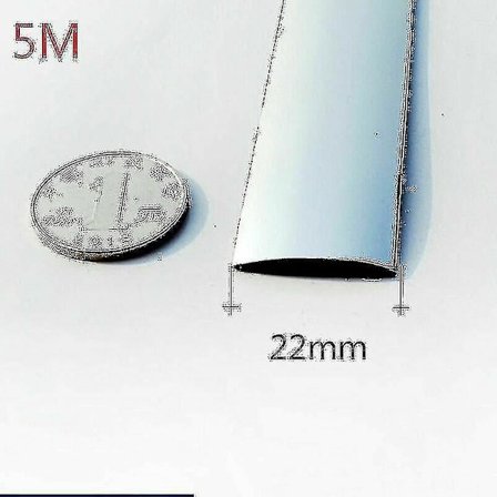 5m krom billist dekorlist bil dørkant ripebeskytter universal